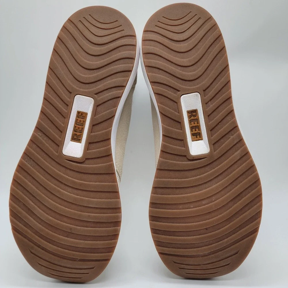 Reef Cruiser Casual Surf Shoes Comfort Men's Size 11 Tan Ivory Navy Sneakers
